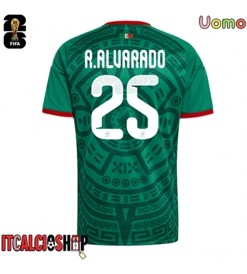 Messico Roberto Alvarado #25 Prima Maglia Mondiali 2026 Manica Corta